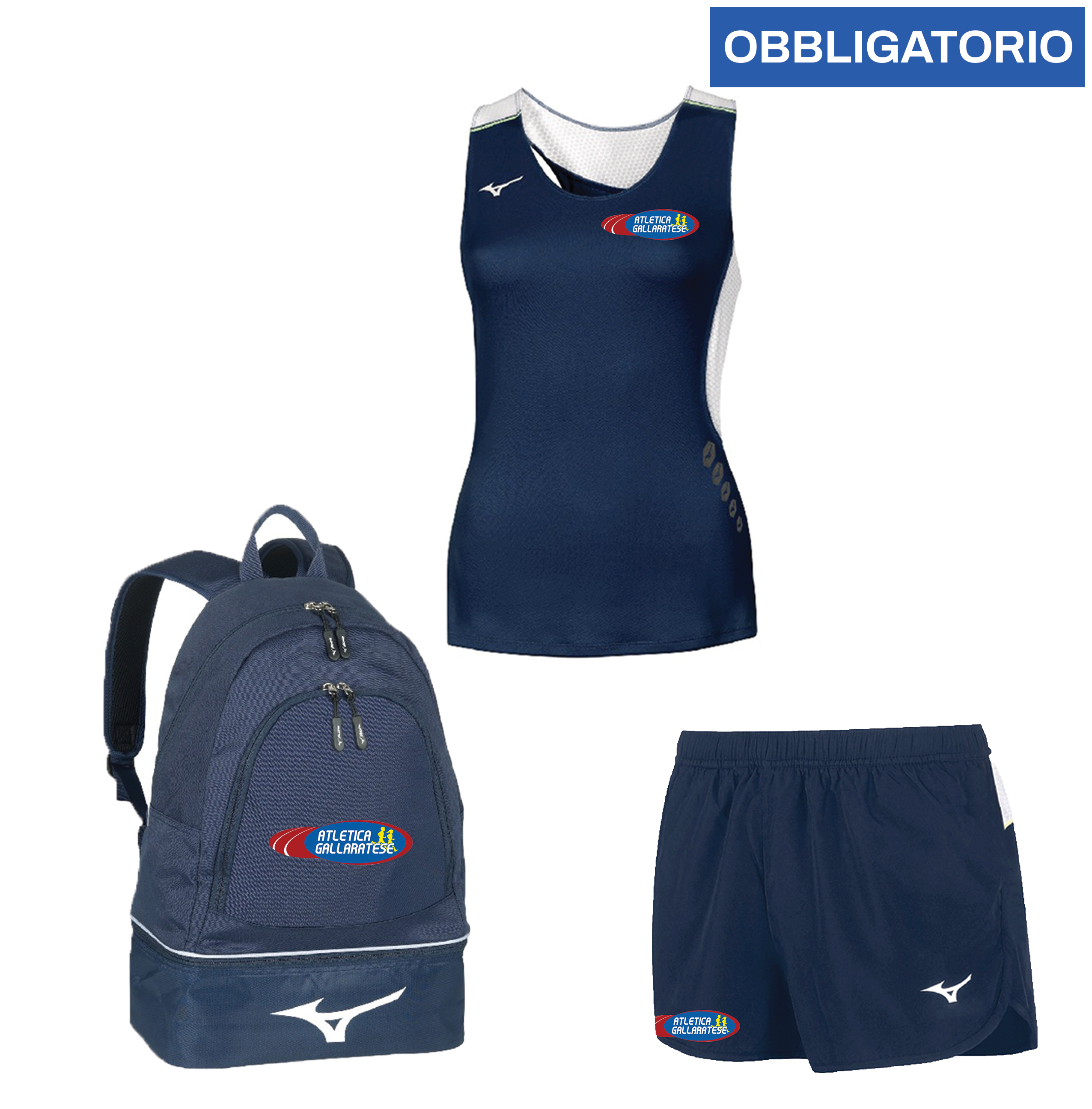 KIT DONNA GARA OBBLIGATORIO ATLETICA GALLARATESE