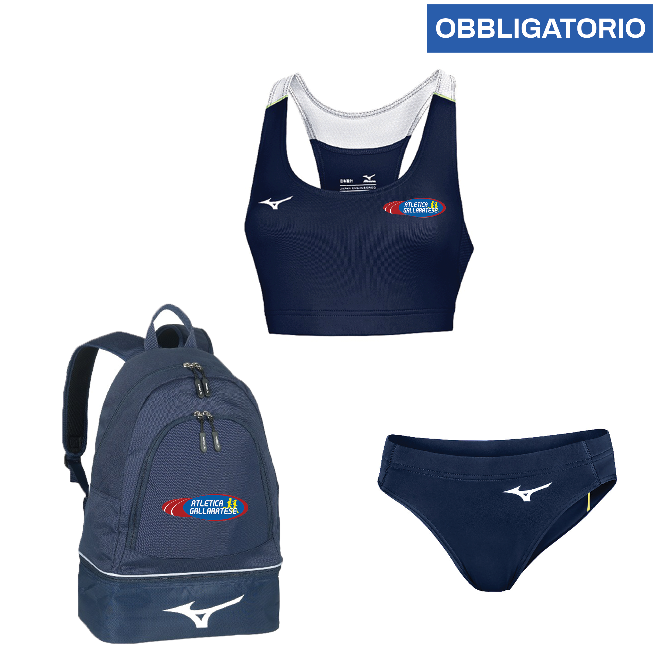 KIT DONNA GARA OBBLIGATORIO ATLETICA GALLARATESE